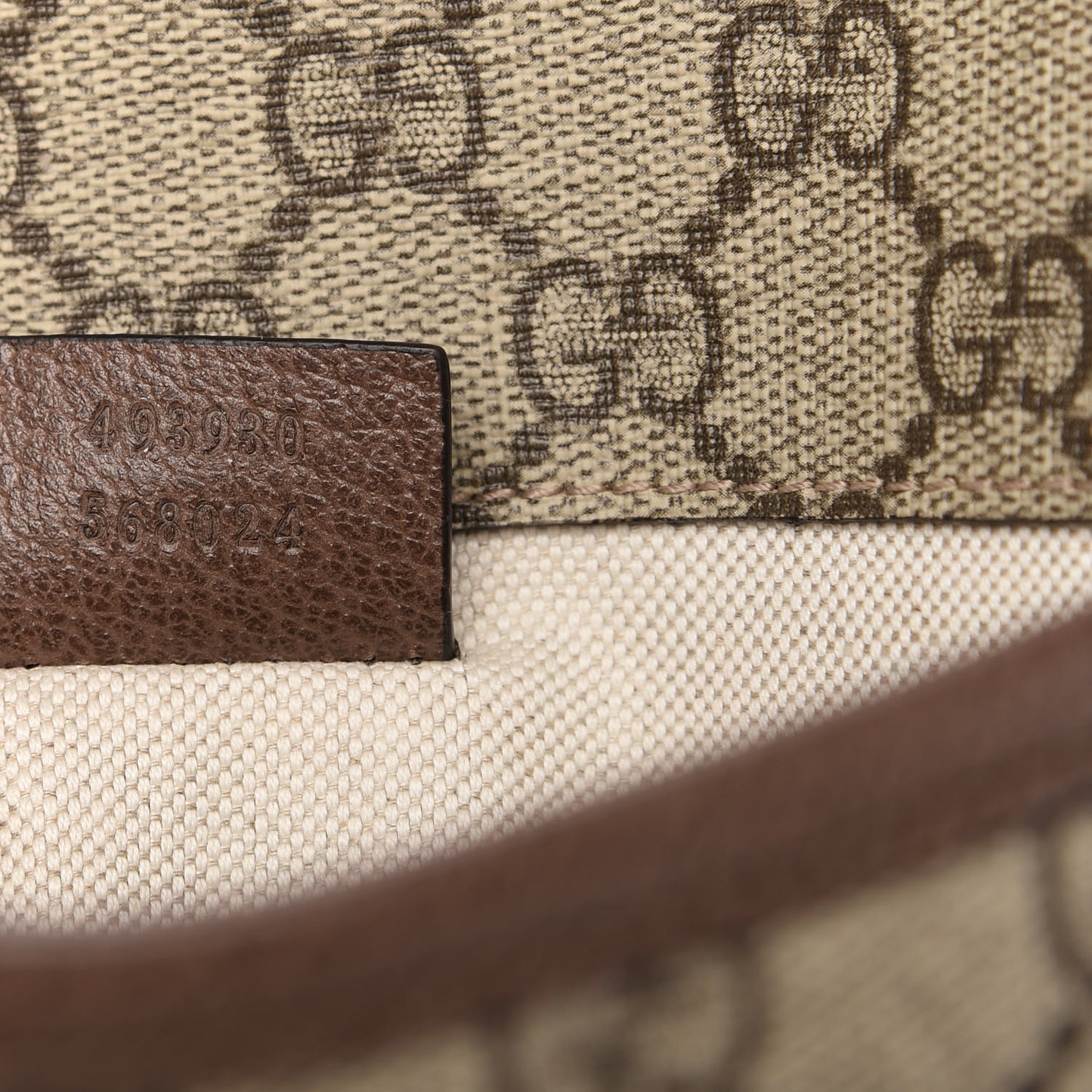 GG Supreme Monogram Neo Vintage Web Belt Bag Brown