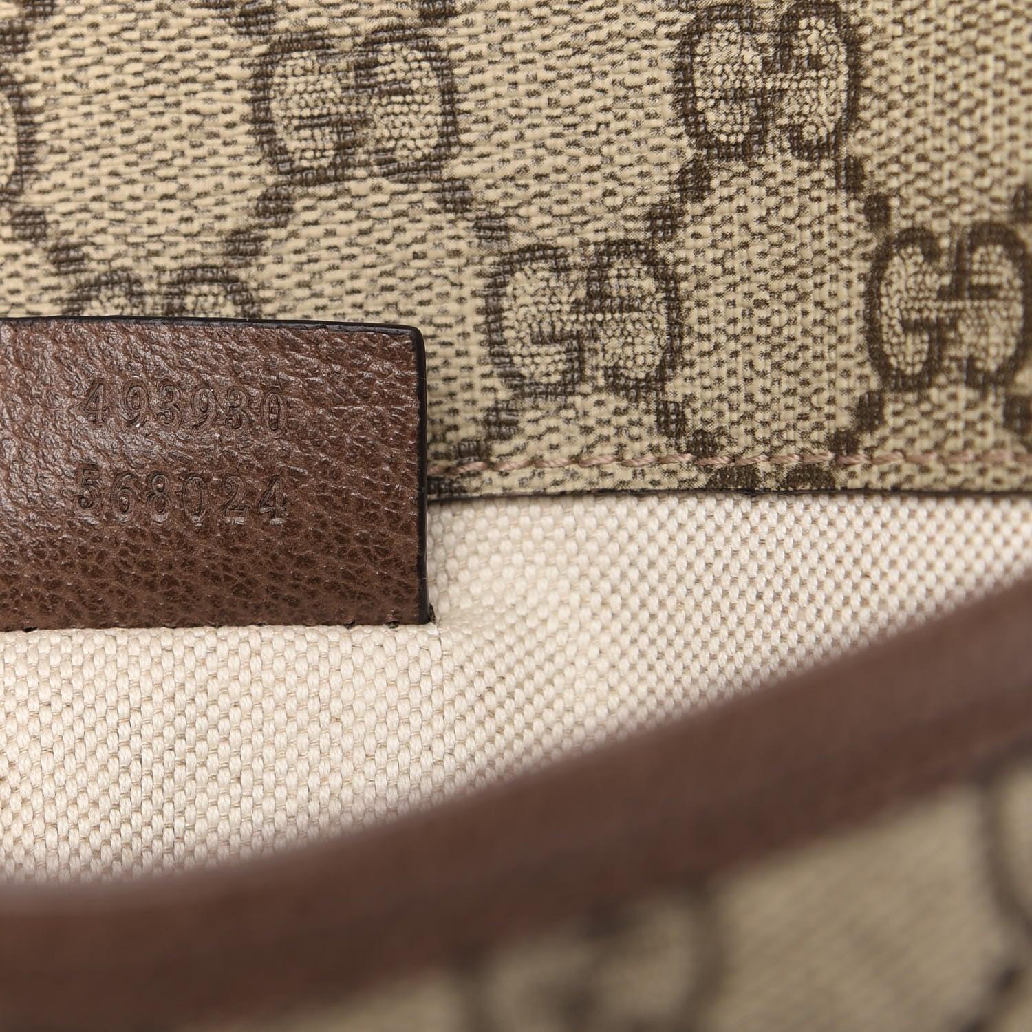 Gucci GG Supreme Monogram Neo Vintage Web Belt Bag Brown 10 of 11