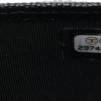 Chanel Caviar Quilted Medium Gusset Flap Wallet Black 8 of 8