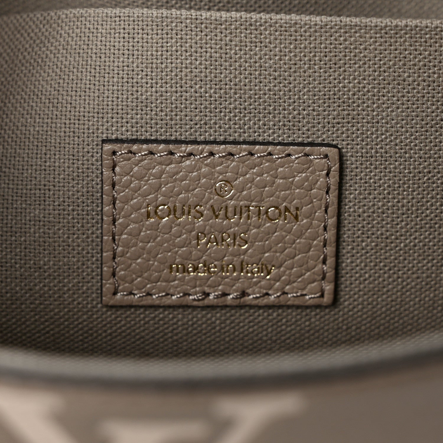 Louis Vuitton Empreinte Monogram Giant Felicie Pochette Tourterelle Creme 7 of 9