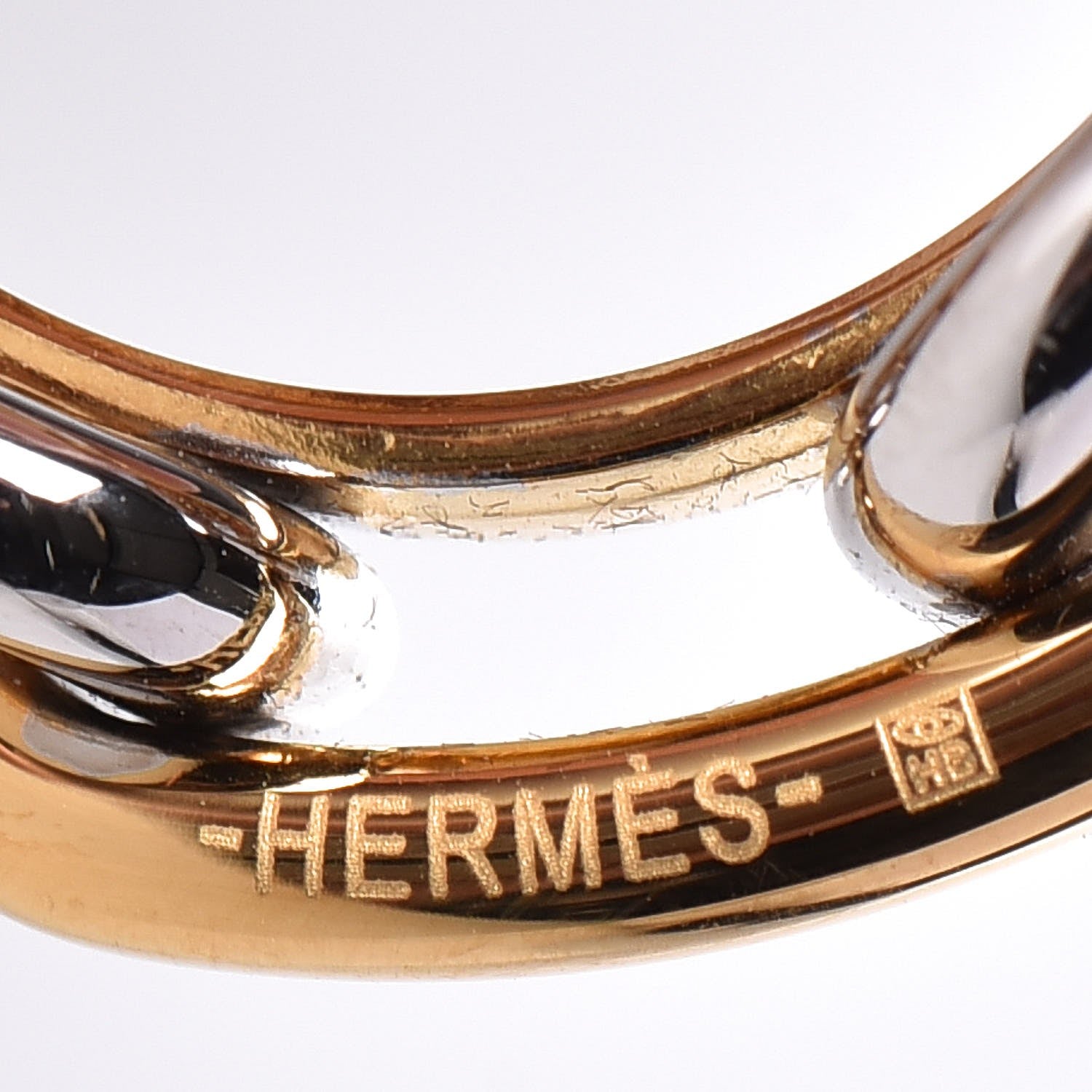 Hermes Palladium Permabrass Regate Scarf Ring 3 of 4