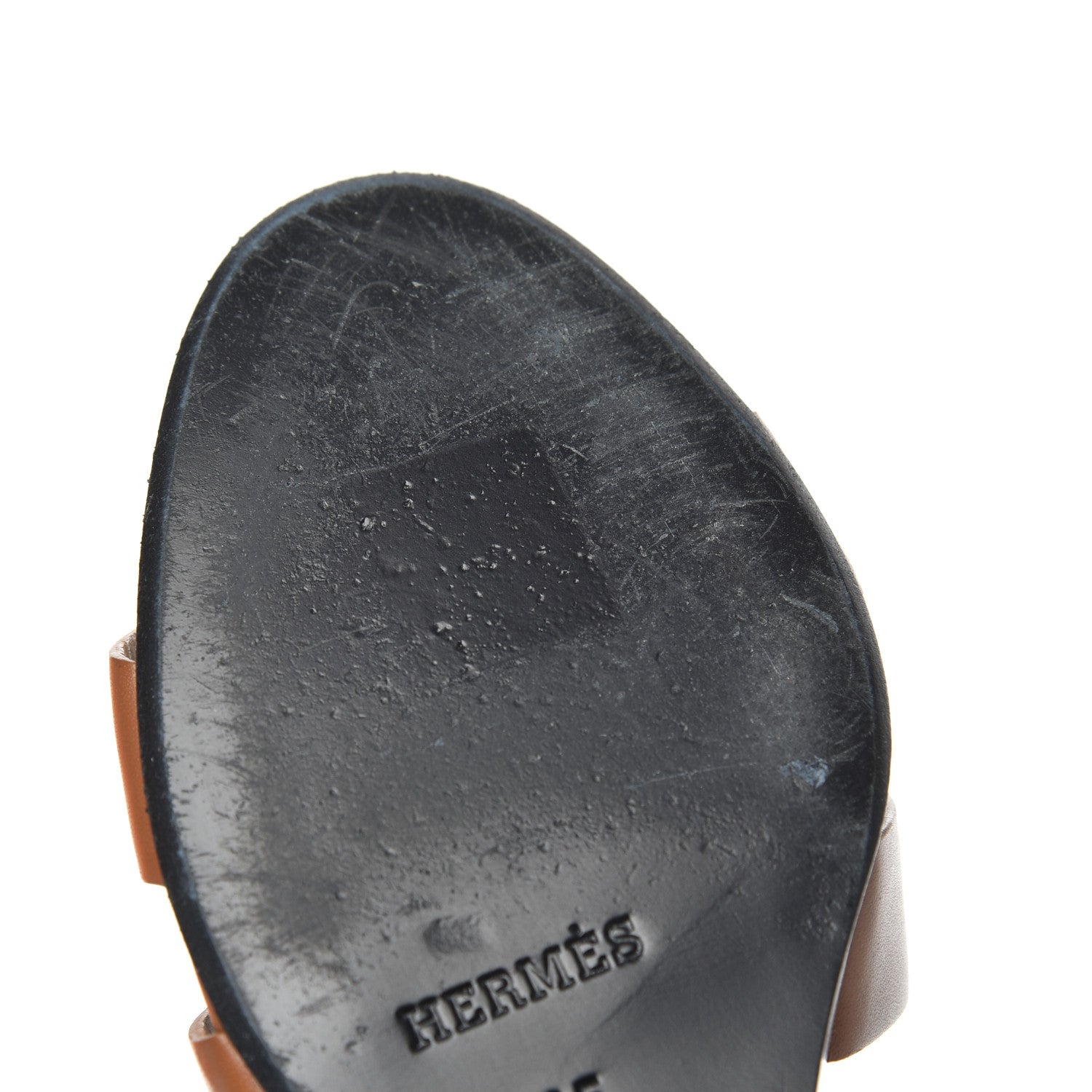Hermes Calfskin Legend Wedge Sandals 35 Gold 10 of 14