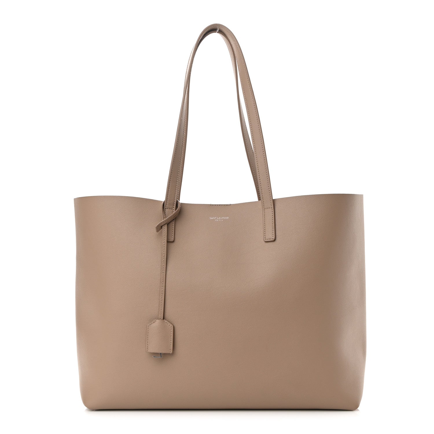Saint Laurent Calfskin Large Shopping Tote Dark Beige 3 of 11