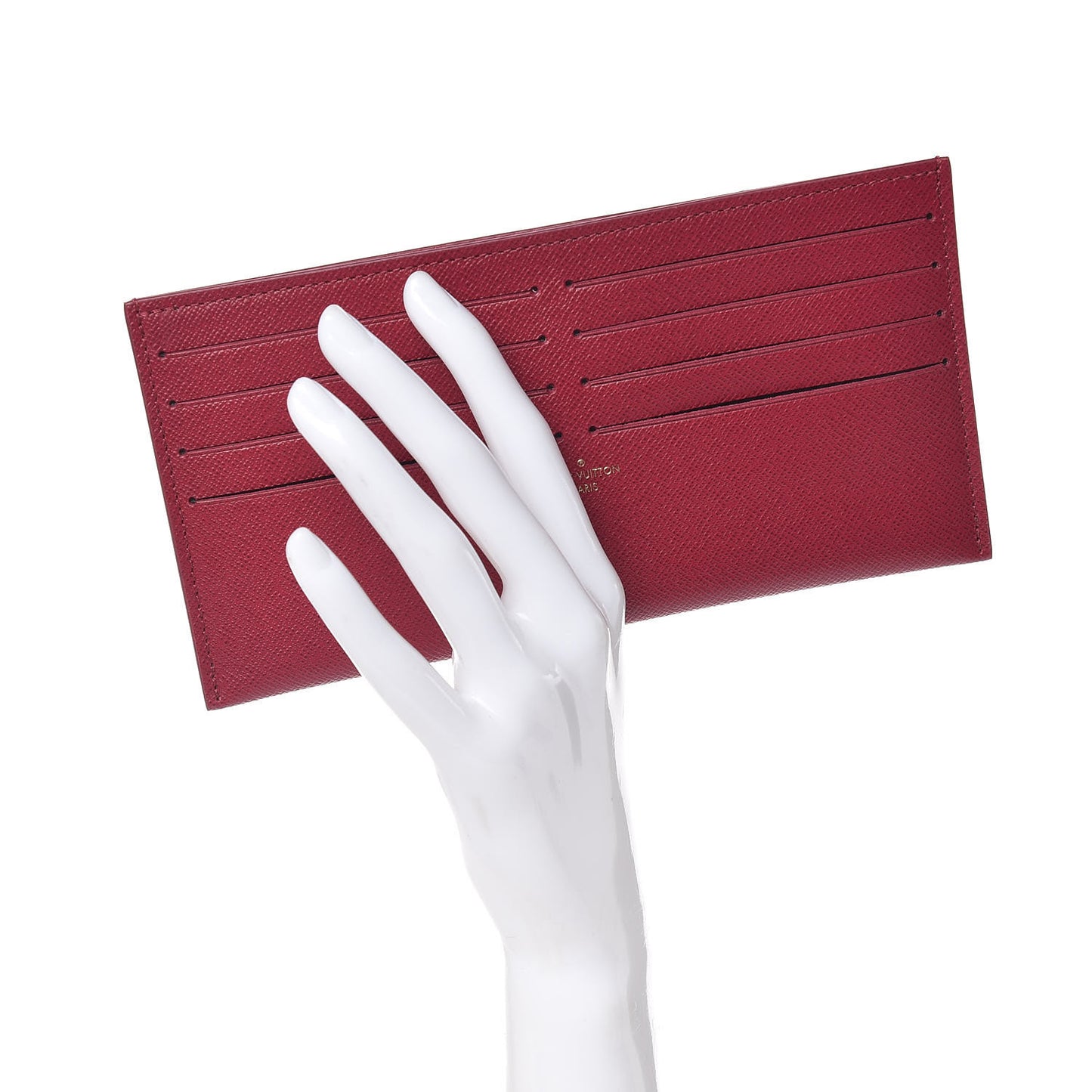 Calfskin Felicie Card Holder Insert Fuchsia