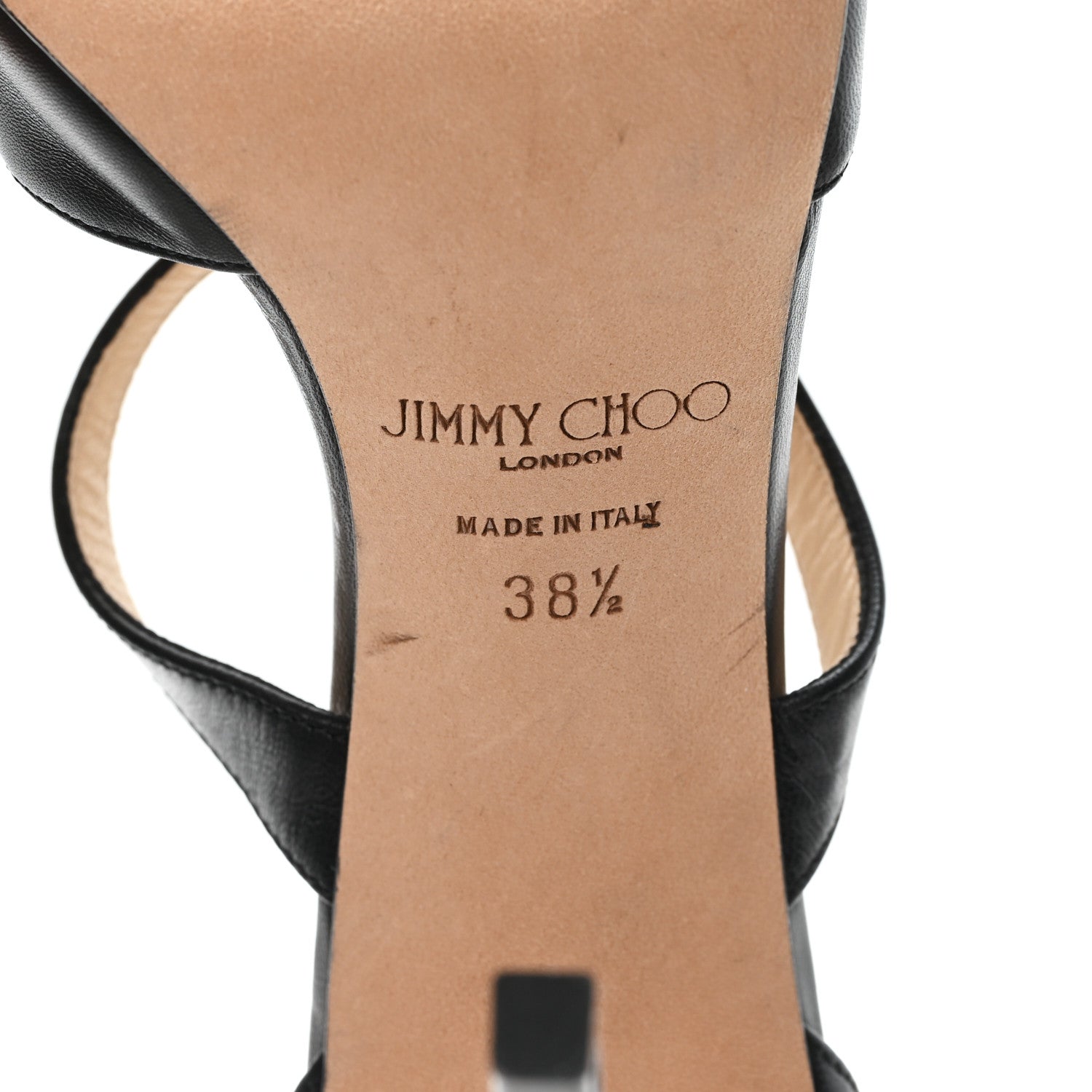 Jimmy Choo Calfskin Saoni 100 Pumps 38.5 Black 7 of 8