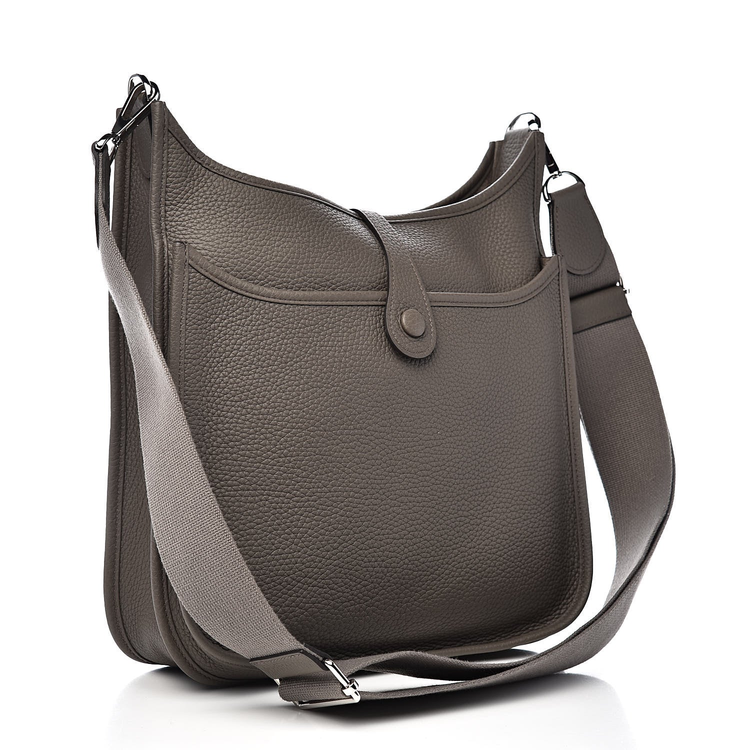Hermes Taurillon Clemence Evelyne III PM Etain 3 of 11