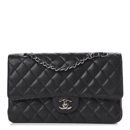 Chanel Caviar Quilted Medium Double Flap Black 1 of 12
