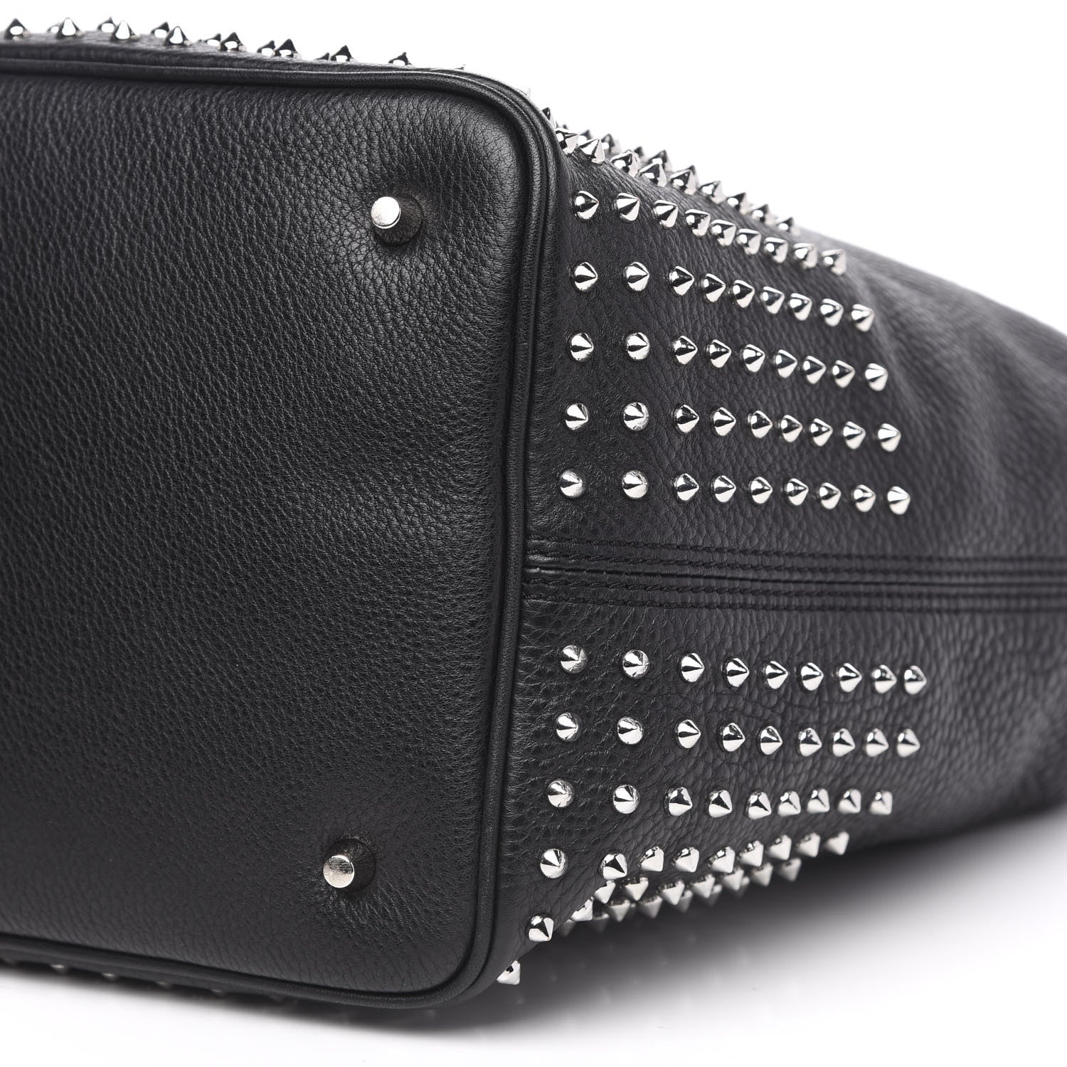 Burberry Calfskin Studded Medium Susanna Hobo Black 9 of 10