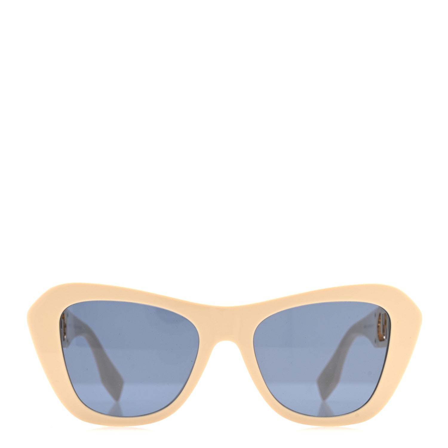 Fendi Acetate Fendi Square Sunglasses FE40100I Beige Gold 2 of 7