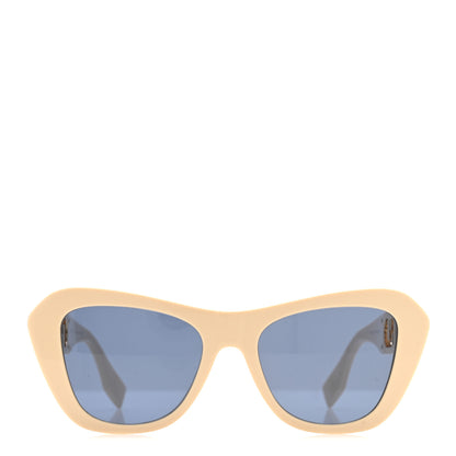 Fendi Acetate Fendi Square Sunglasses FE40100I Beige Gold 2 of 7
