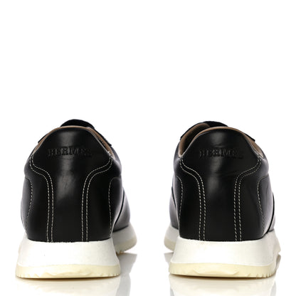 Hermes Calfskin Womens Quick Sneakers 38 Black 5 of 19