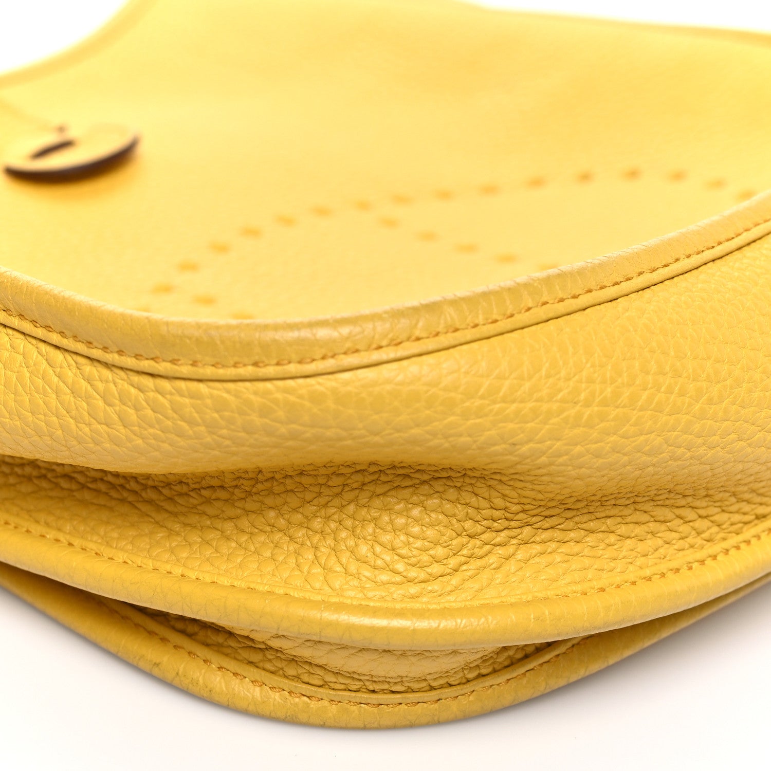 Hermes Taurillon Clemence Evelyne III PM Jaune Ambre 9 of 10