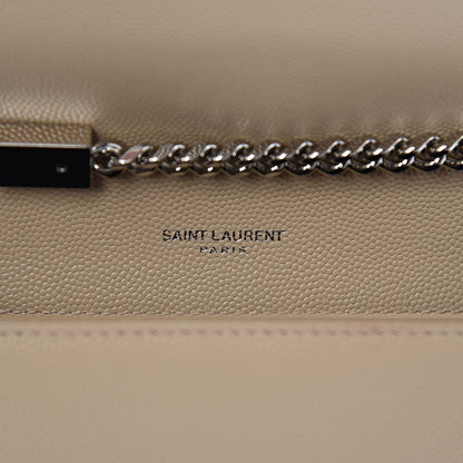 Saint Laurent Grain De Poudre Small Monogram Kate Satchel Nude Powder 6 of 14