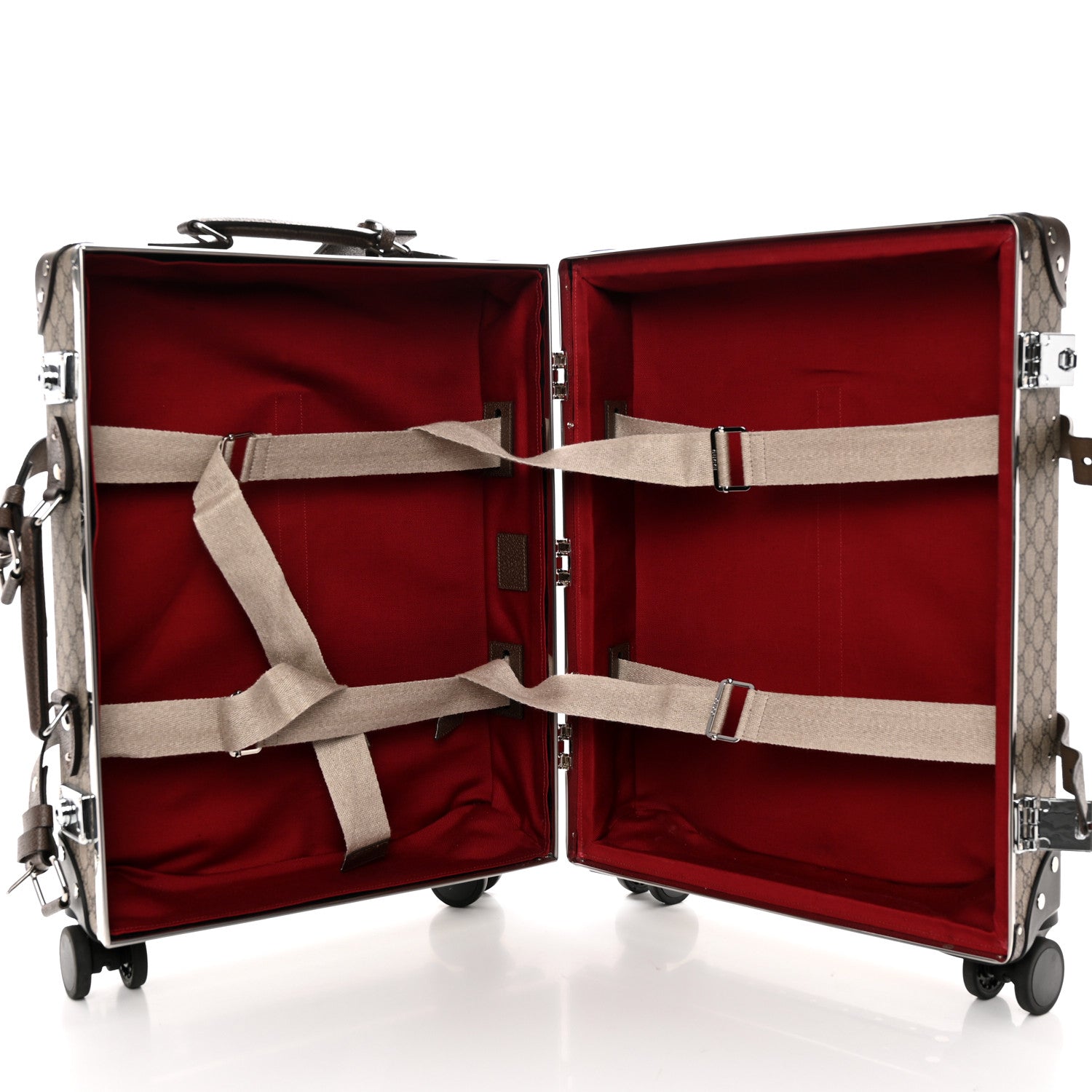 Gucci Supreme Monogram Globe-Trotter Carry-On Brown 4 of 15
