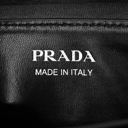 Prada Tessuto Nylon Vitello Medium Double Bag Black 6 of 10