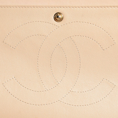 Chanel Lambskin Quilted Jumbo Double Flap Beige Clair 7 of 9