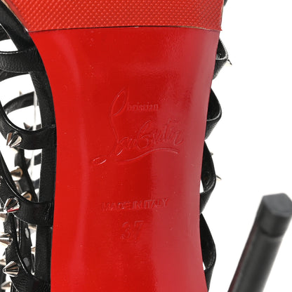 Christian Louboutin Kid Millaclou 100 Cage Sandals 37 Black 7 of 8