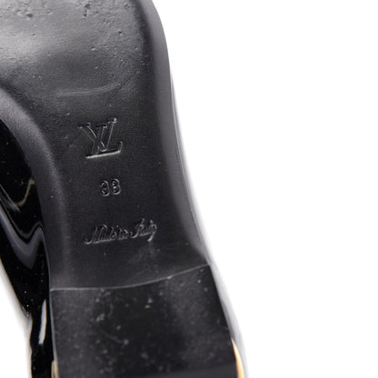 Louis Vuitton Patent Calfskin Eyeline Ballerina Flats 38 Black 9 of 10