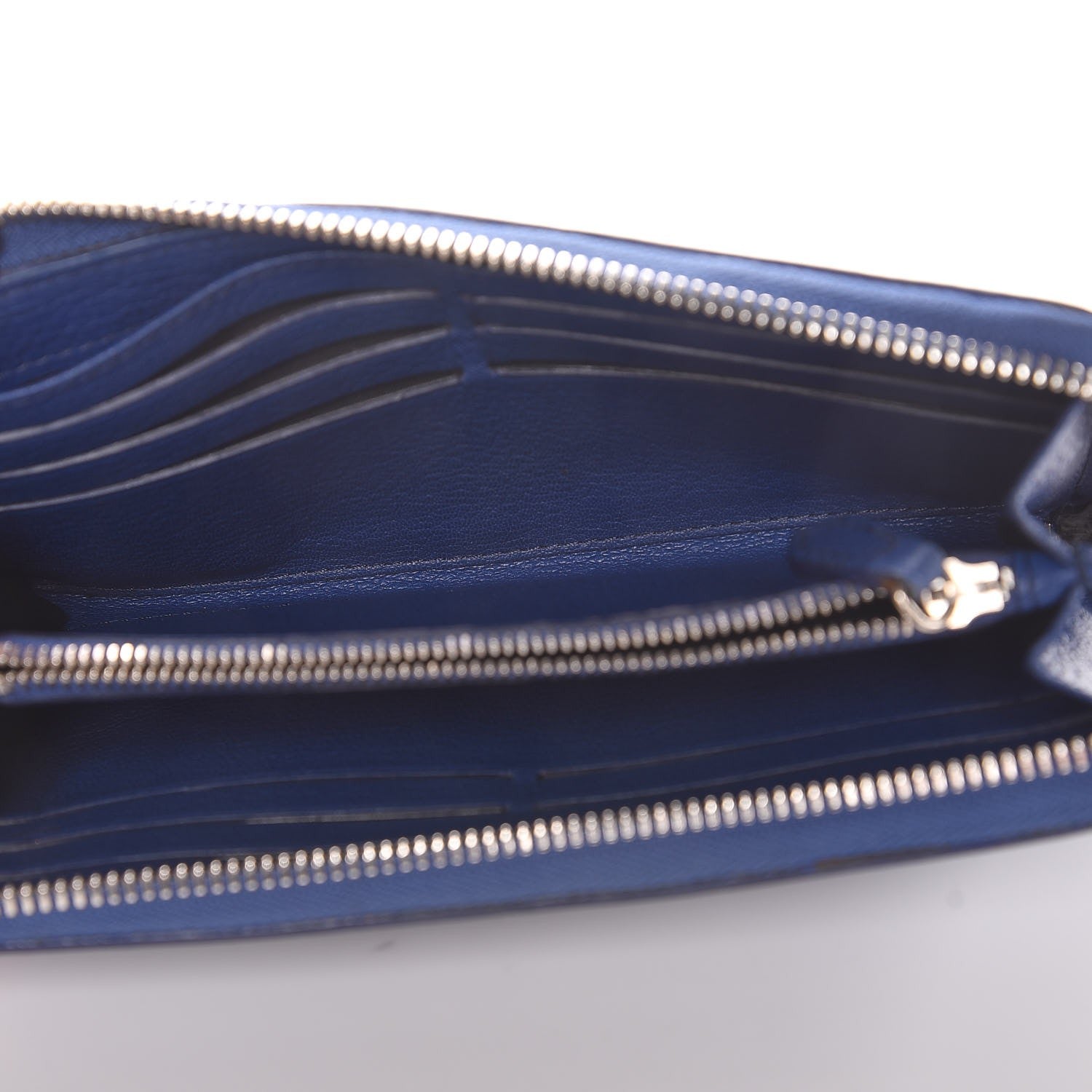 Givenchy Sugar Goatskin Pandora Half Zip Long Wallet Medium Blue 5 of 10