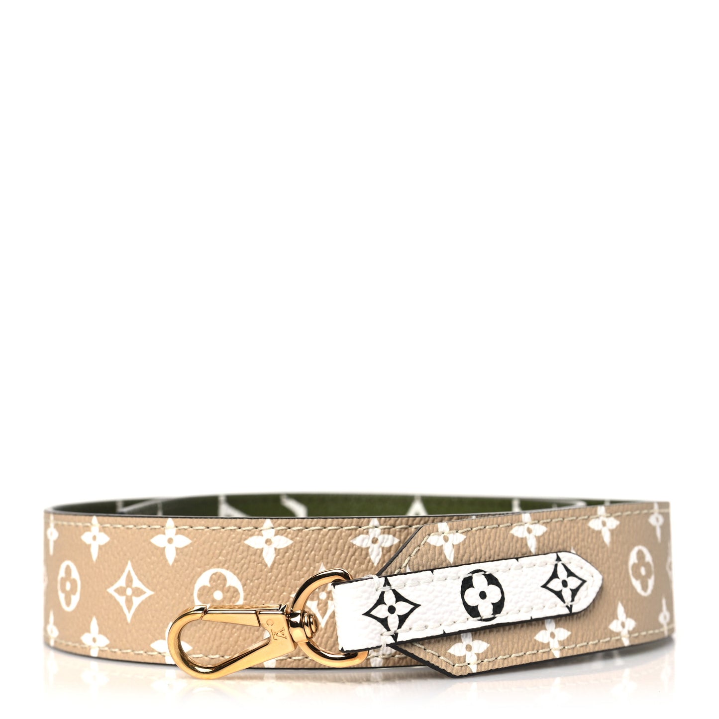 Monogram Giant Bandouliere Shoulder Strap Kaki