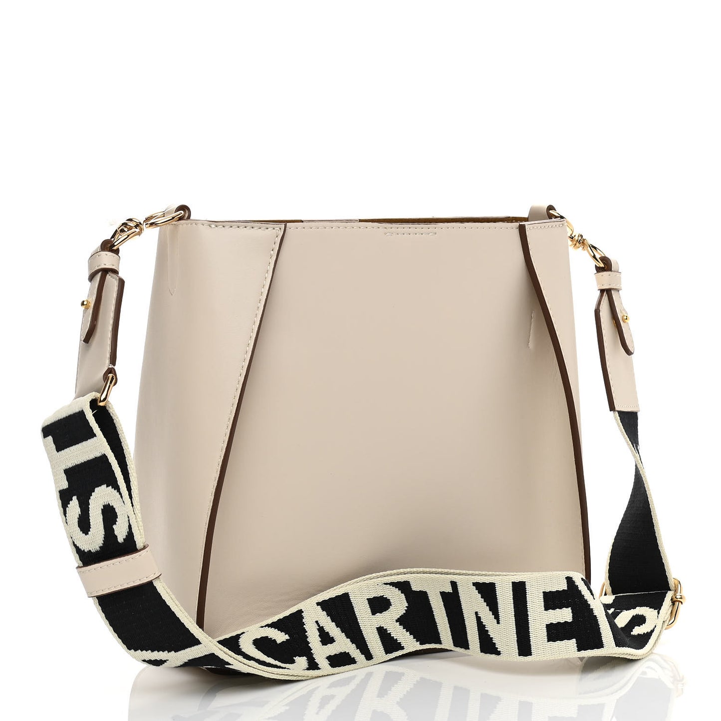 Eco Alter Nappa Perforated Logo Mini Crossbody White