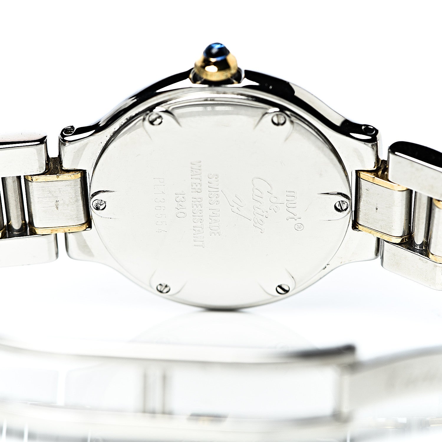 Cartier Stainless Steel 18K Yellow Gold 28mm Must De 21 Quartz Watch 8 of 9