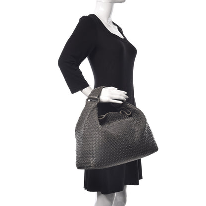 Bottega Veneta Nappa Intrecciato Sloane Hobo Ferro Gray 2 of 12