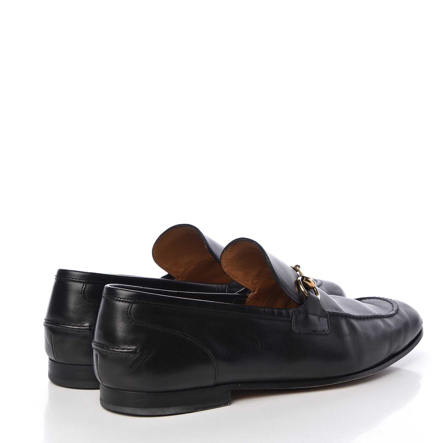 Calfskin Horsebit Mens Jordaan Loafers 11 Black