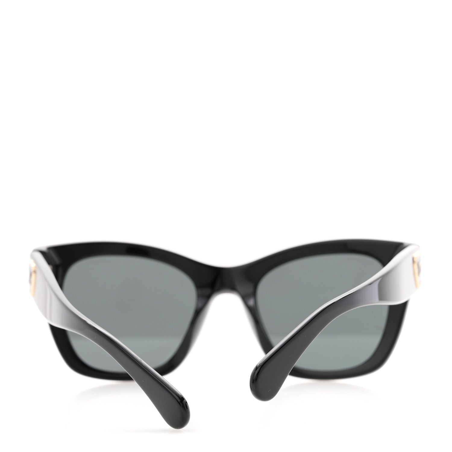Chanel Acetate Square CC Heart Sunglasses 5478-A Black 8 of 9