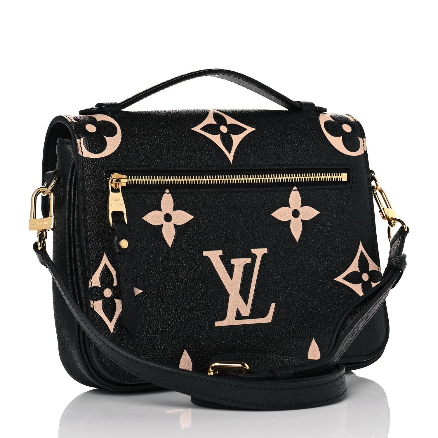 Louis Vuitton Empreinte Monogram Giant Pochette Metis Black Beige 3 of 8