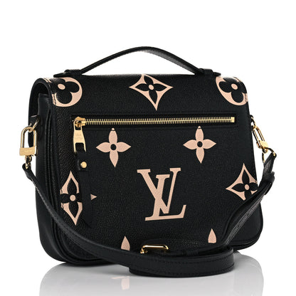 Louis Vuitton Empreinte Monogram Giant Pochette Metis Black Beige 3 of 8