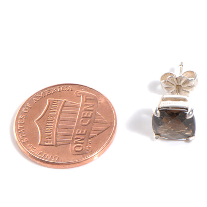 Tiffany Sterling Silver Smoky Quartz Sparklers Earrings 2 of 5