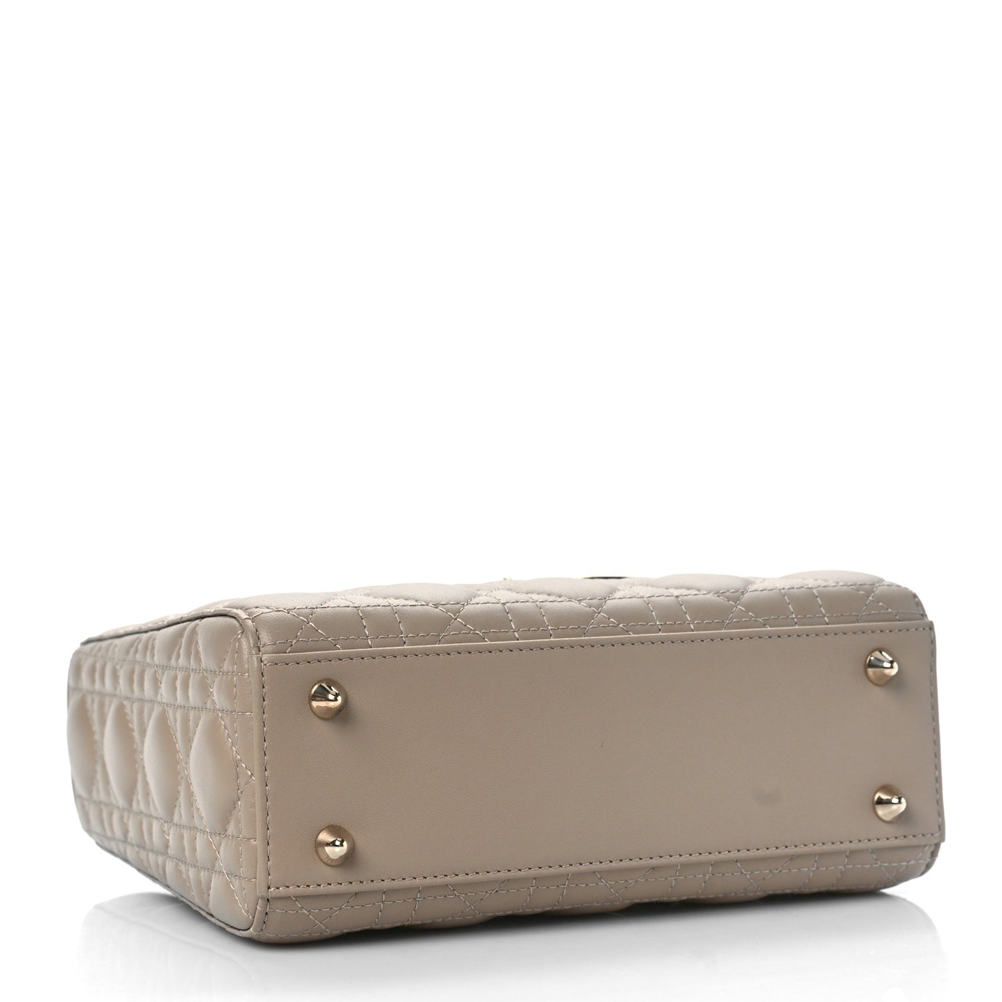 Lambskin Cannage Small My ABCDior Lady Dior Taupe