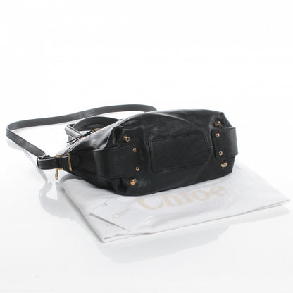 Chloe Leather Medium Angie Shoulder Bag Black 4 of 8