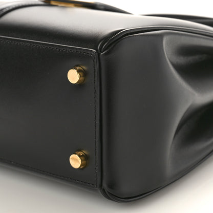 Celine Satinated Calfskin Small 16 Top Handle Bag Black 9 of 9