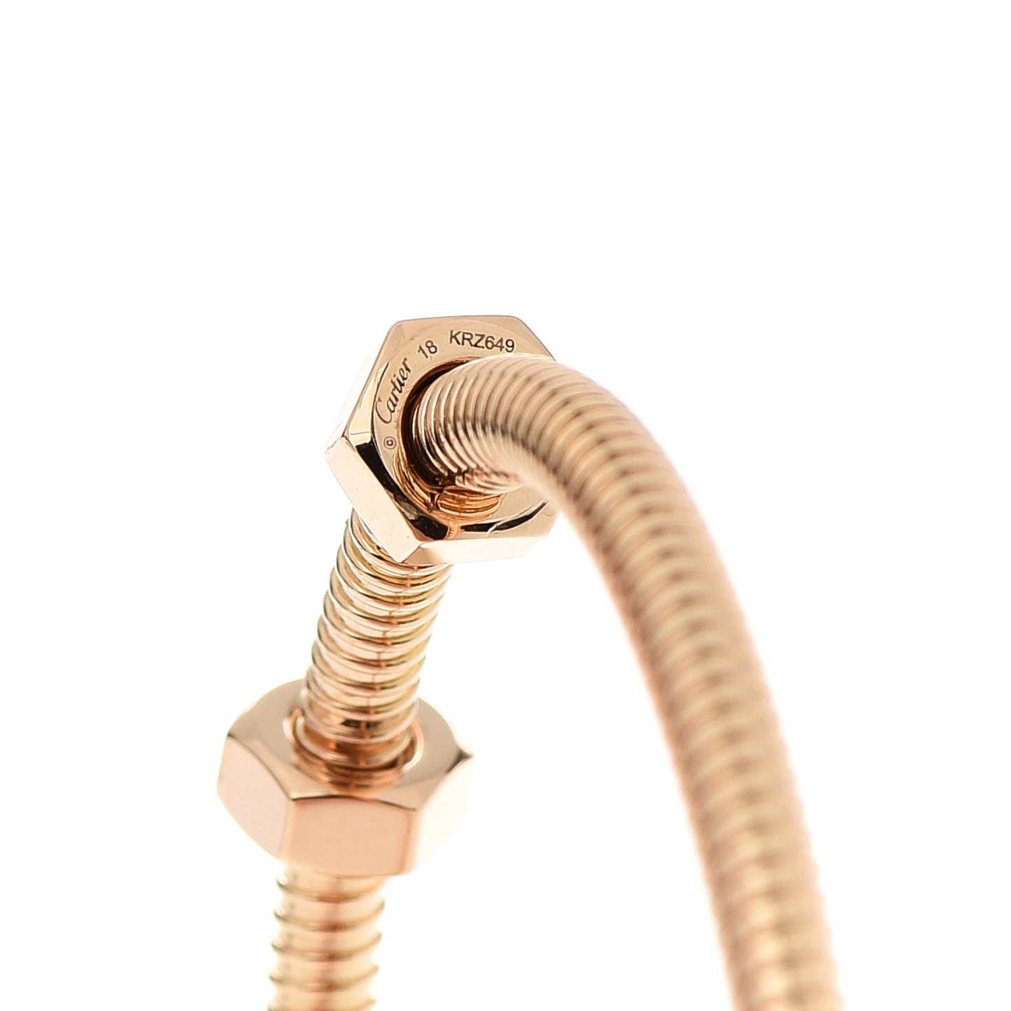18K Pink Gold Ecrou de Cartier Bracelet 18