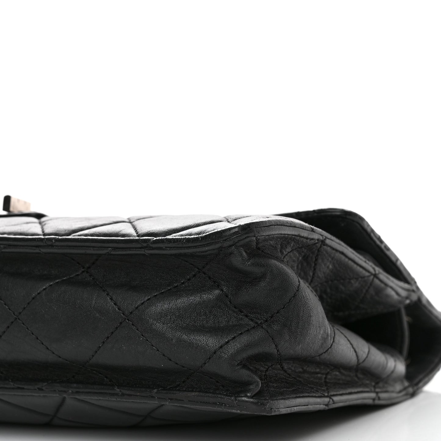 Washed Lambskin Maxi Take Away Flap Bag Black