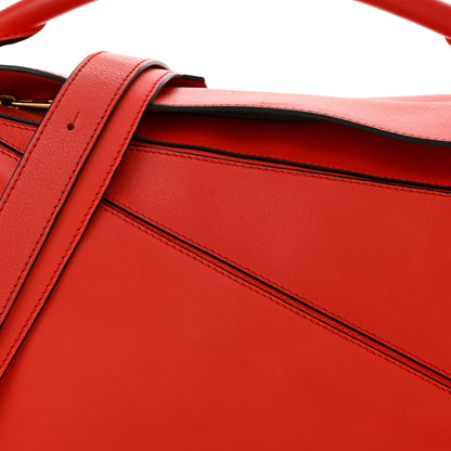 Loewe Calfskin Medium Puzzle Bag Scarlet 9 of 11