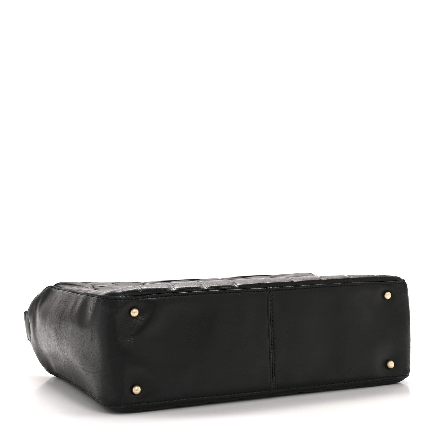 Chanel Lambskin Quilted Medium Chocolate Bar Shoulder Bag Black 4 of 13