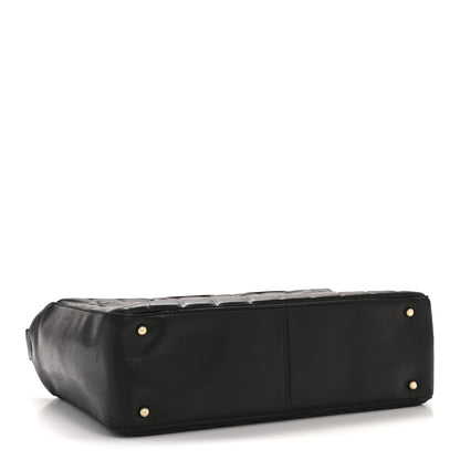 Chanel Lambskin Quilted Medium Chocolate Bar Shoulder Bag Black 4 of 13