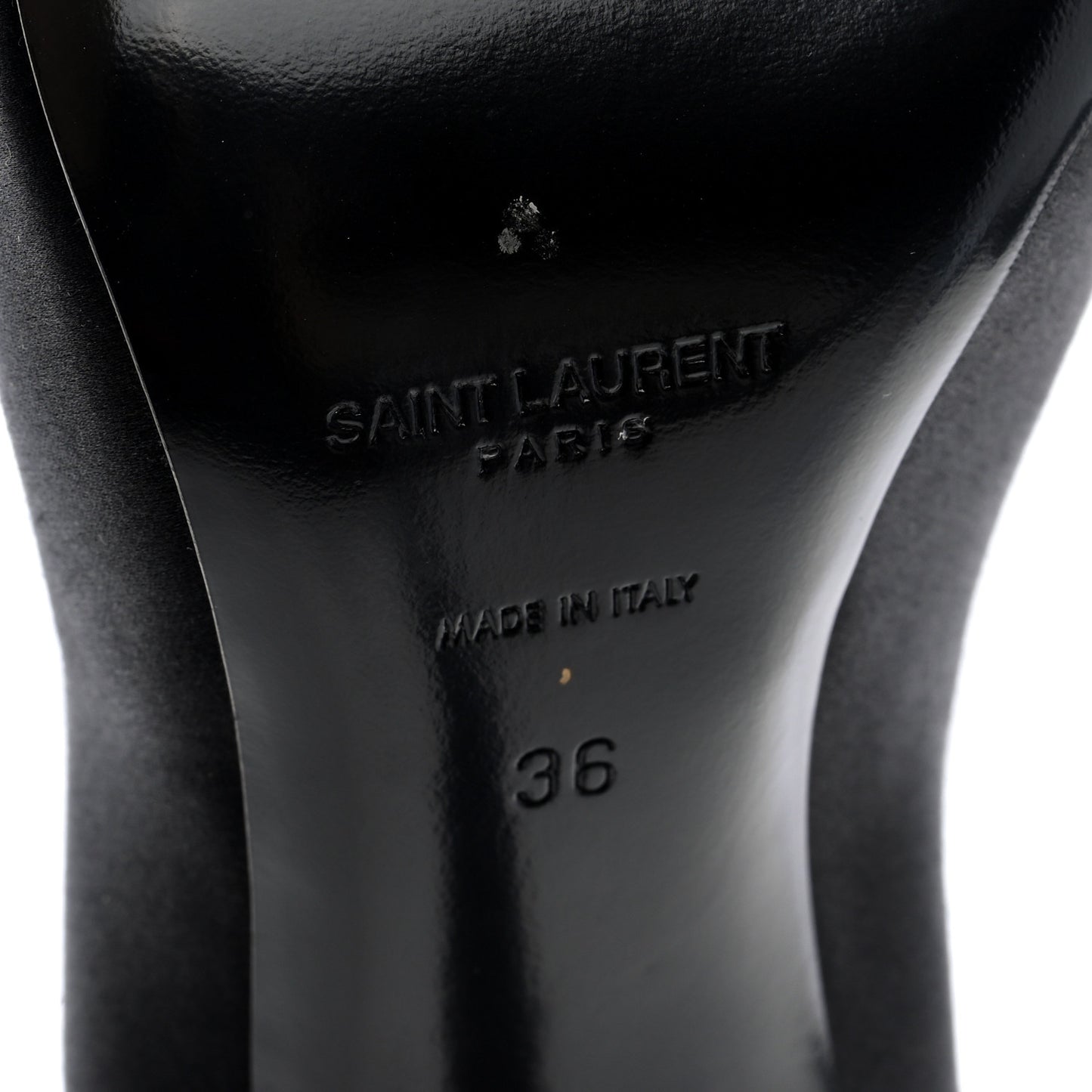Satin Crystal Martinique 110 Pump 36 Black