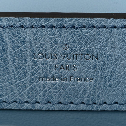 Louis Vuitton Ostrich Capucines Mini Blue Denim 6 of 10