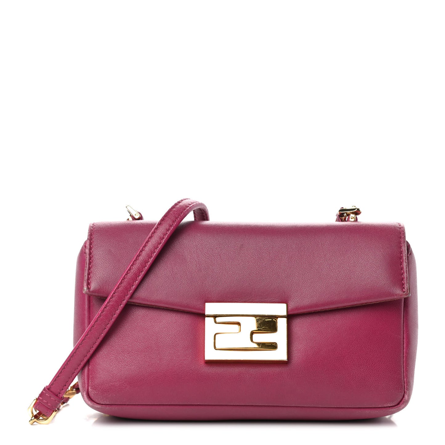 Shiny Nappa Mini Be Baguette Shoulder Bag Ciclamino