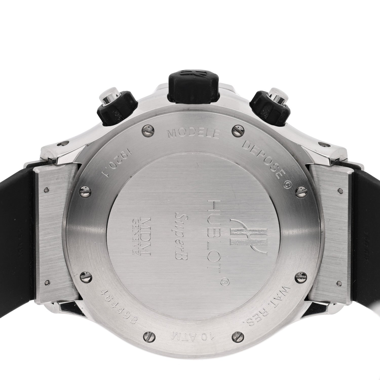 Hublot Stainless Steel Rubber 42mm MDM Super B Chronograph Automatic Watch Brown 1920.1 4 of 4
