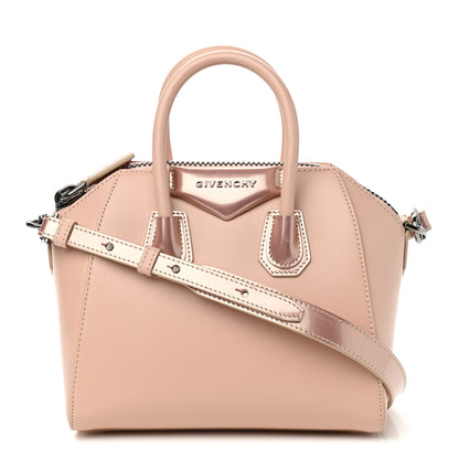 Givenchy Metallic Calfskin Mini Antigona Light Pink 1 of 14