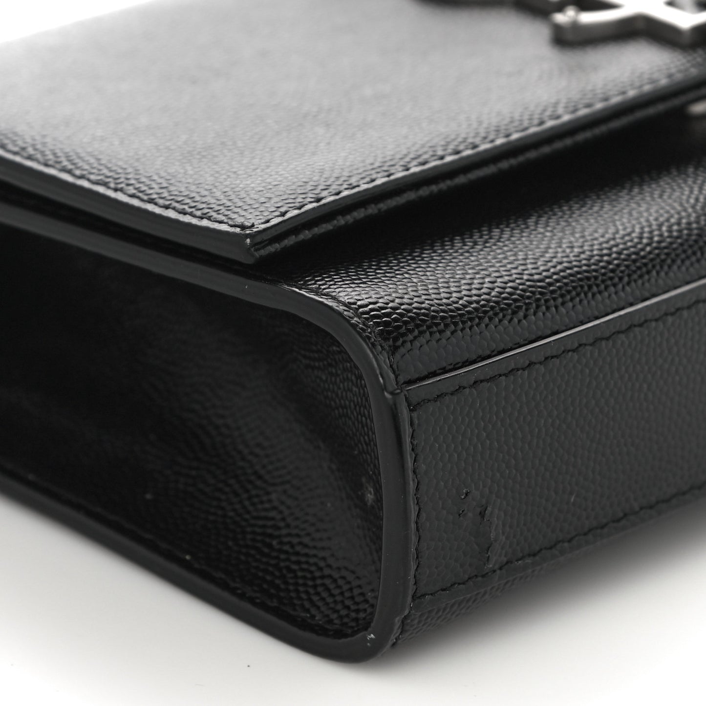 Grain De Poudre Small Classic Monogram Kate Tassel Satchel Black