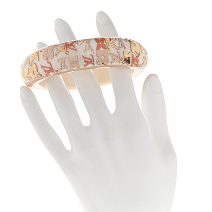 Louis Vuitton Resin Swarovski Inclusion GM Bracelet Tangerine 2 of 5