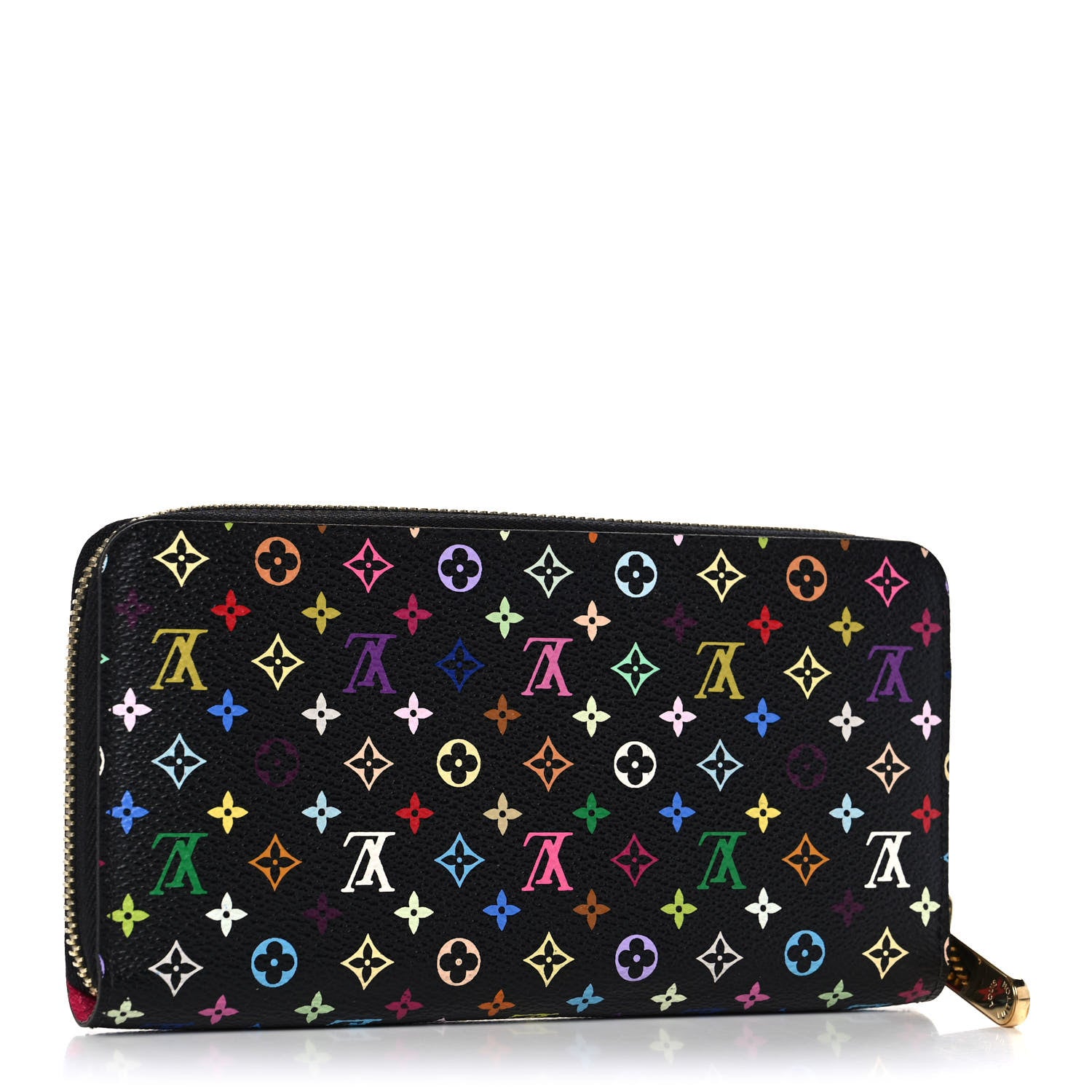Louis Vuitton Monogram Multicolor Zippy Wallet Black Grenade 3 of 12