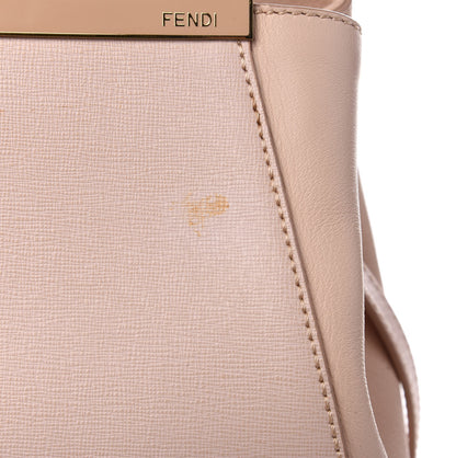 Fendi Vitello Elite Flamingo Petite 2Jours Tote Rosa Plaster 8 of 9