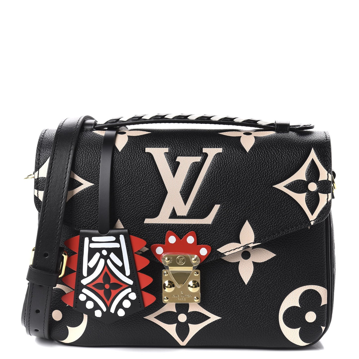 Empreinte Monogram Giant Crafty Pochette Metis Black Creme